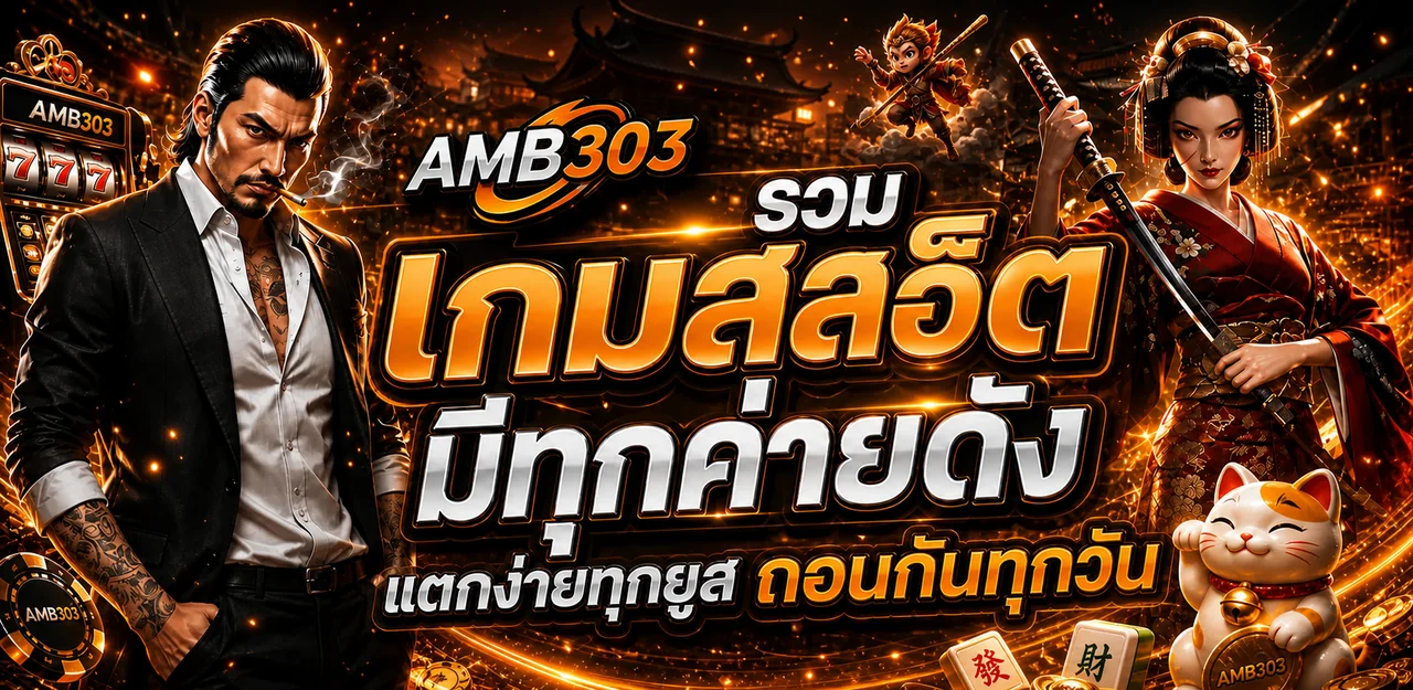 แบนเนอร์ AMB303 สล็อตและเกมคาสิโนออนไลน์